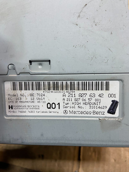 2003 2008 Mercedes E320 Head Screen Display Radio CD Player Stereo Y7525 DG7