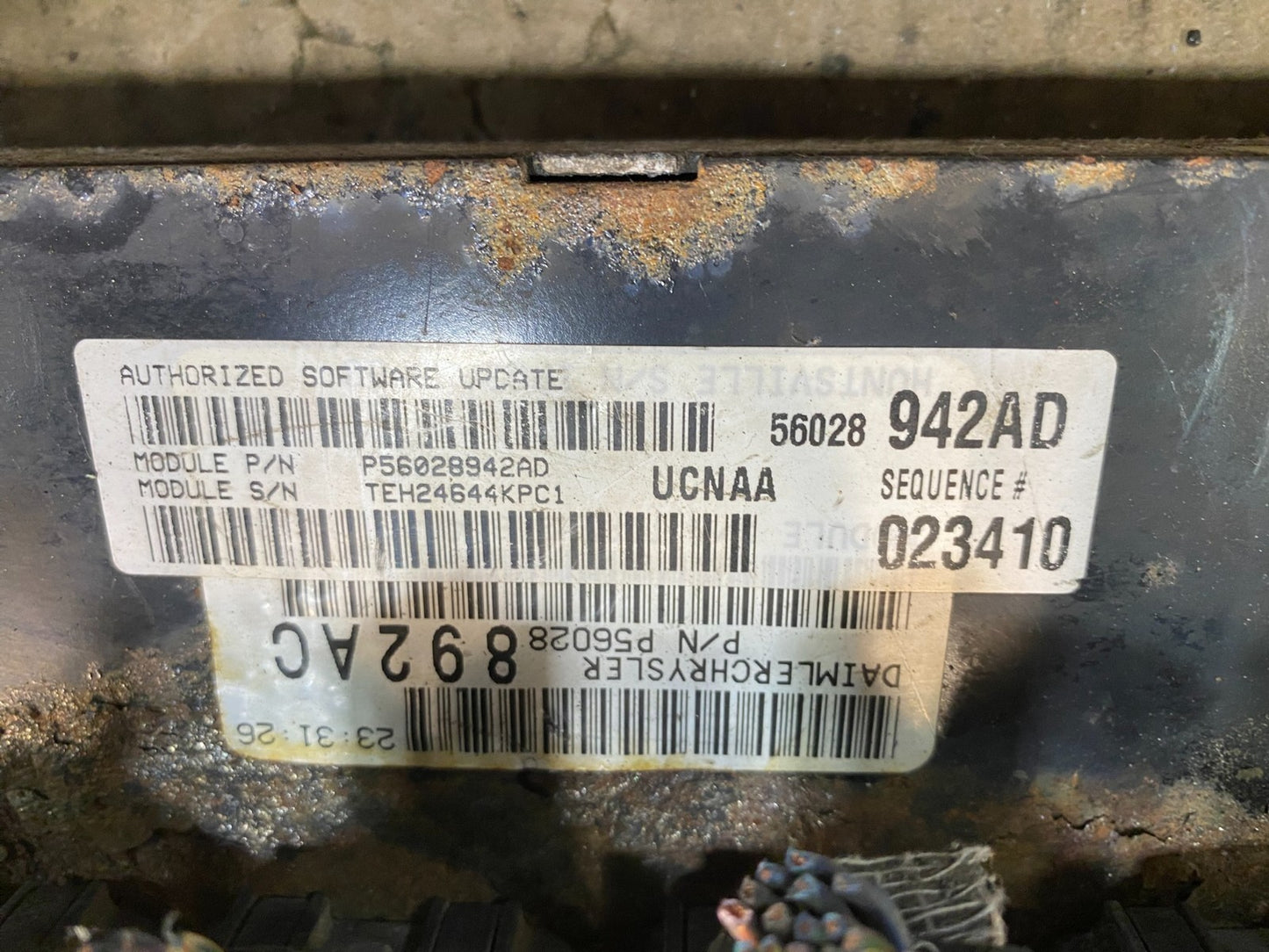 2005 Dodge Ram 1500 Engine Computer 4.7L V8 ECM ECU p56028942ad AE8066 DW2