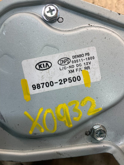 2014-2015 Kia Sorento Rear Glass Windshield Wiper Motor X0932 DG7