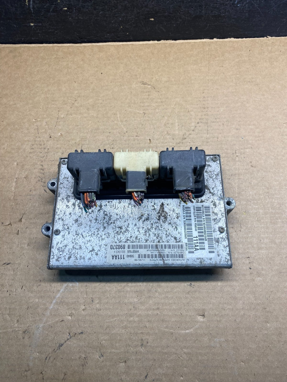 1999 Dodge Ram 5.2L Engine Control Module ECM PCM ECU P56040111AA ad9944 DG0
