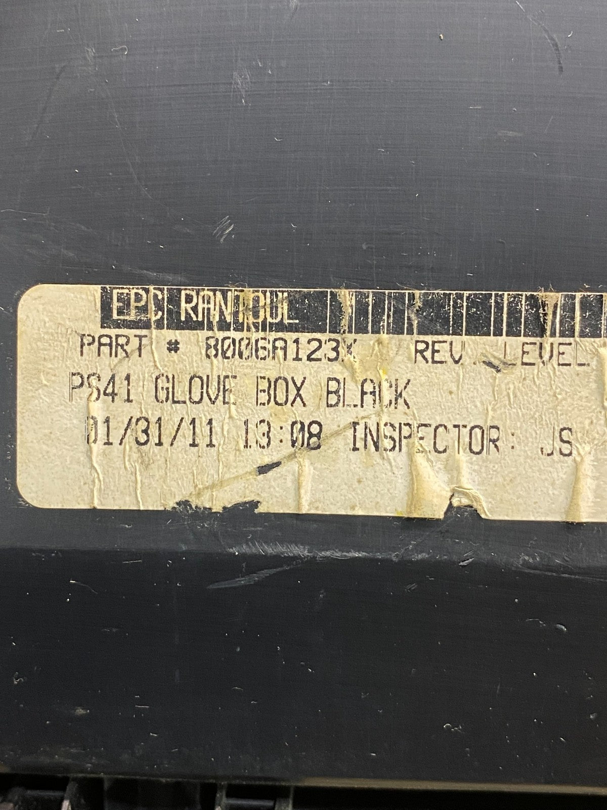 2009 to 2011 Mitsubishi Galant Glove Box Compartment AH7568 DG6