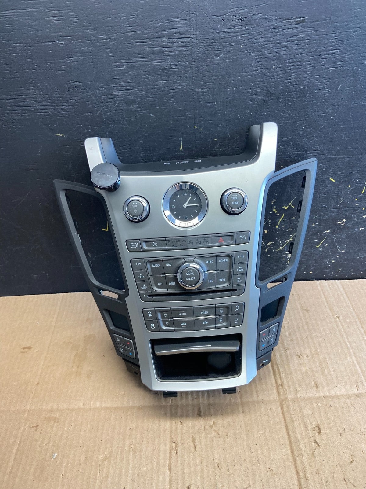 2008-2012 Cadillac CTS A/C Heater Radio Climate Control Panel Bezel OE aa8091 DG1