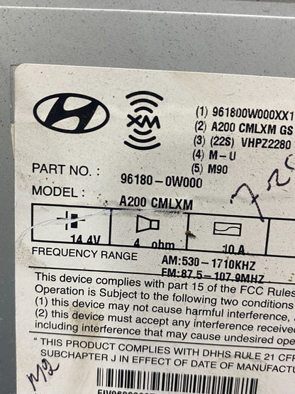 2007 to 2009 Hyundai Santa Fe AM/FM Radio CD Player AD1486 DG6