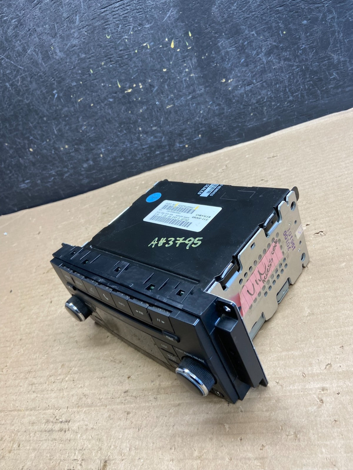 2007-2012 Chrysler Dodge Jeep Ram Radio CD MP3 AUX Receiver AH3795 DG2