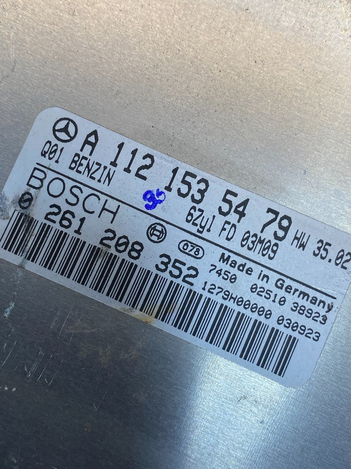1999 to 2005 Mercedes E320 CLK320 Engine Control Unit ECU Module AH7080 DG2