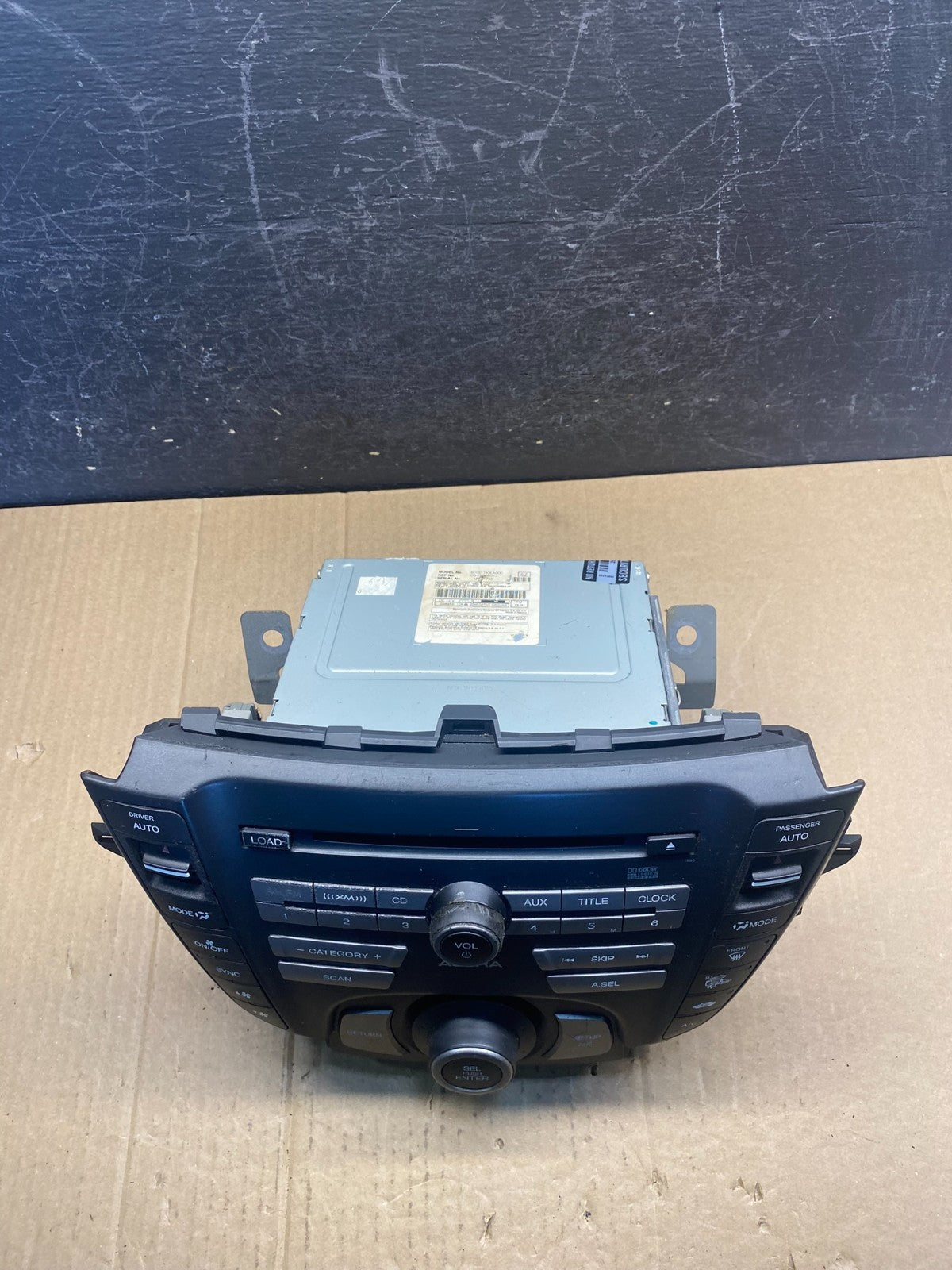 2009 2011 Acura TL AM FM CD MP3 DVD Navigation Radio Player Receive AG3756 DG3
