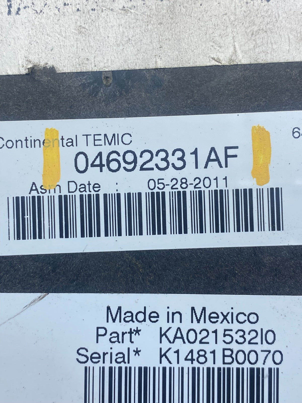 2011 Liberty Nitro TIPM Power Integrated Fuse Box Module AG6111 DG6