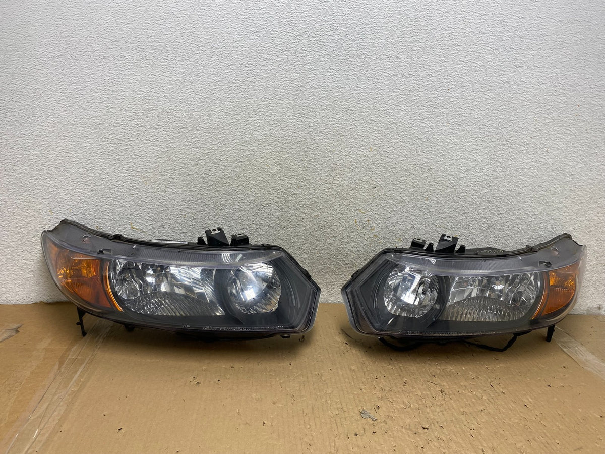 2006 - 2008 Honda Civic Coupe Headlights Halogen Left+Right AH2851 DW0