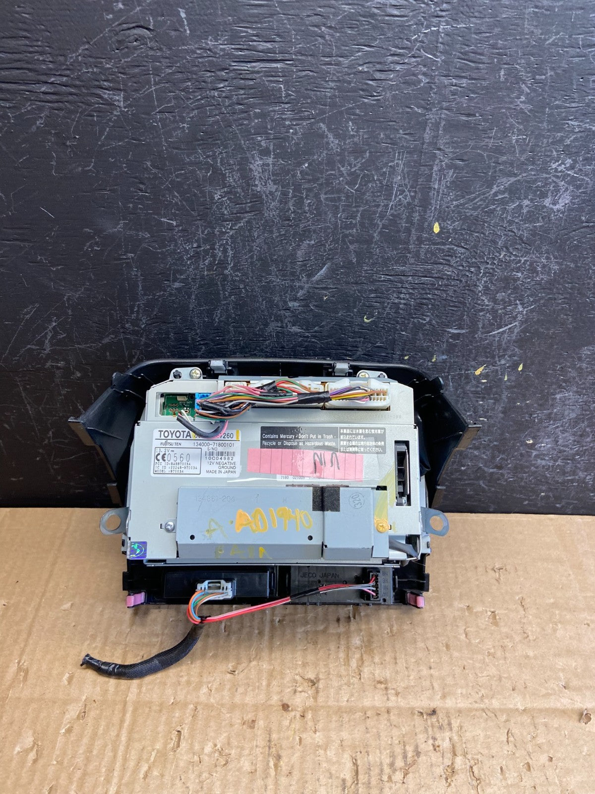2006 to 2009 Toyota Prius Radio Stereo Receiver Screen Display AD1940 DG3