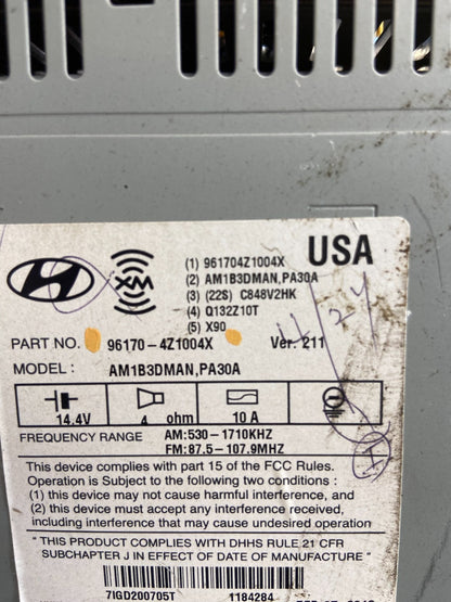 2013 to 2014 Hyundai Santa Fe AM/FM Radio CD Player AE4334 DW5