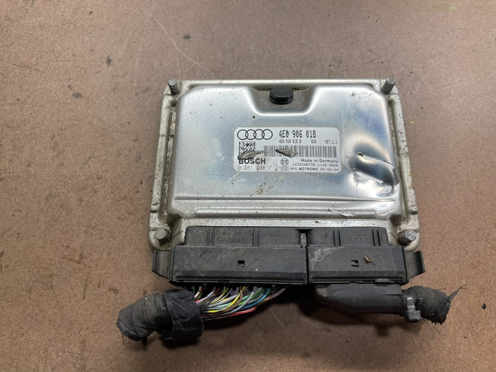 2005 2006 Audi A8 Engine Control Computer ECM 4E0906018 H4080 PS0