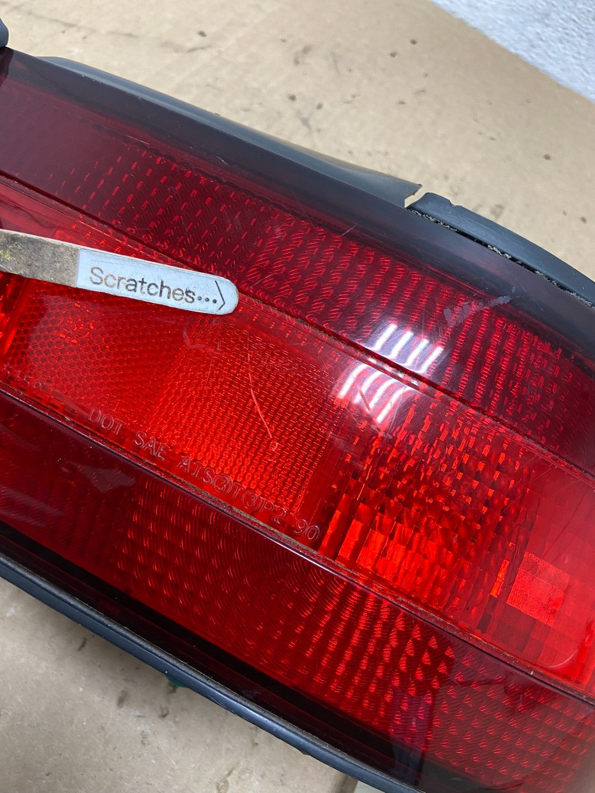 1993 to 1997 Geo Prizm Passenger Right Side Tail Light AG10653