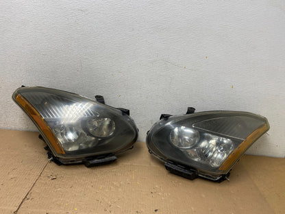 2009-2013 Nissan Rogue Left+Right Side Set Black Halogen Headlights M4979 DW0
