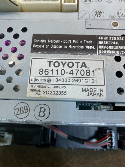 2004 to 2005 Toyota Prius Radio Stereo Receiver Screen Display OEM AC2474 DG6