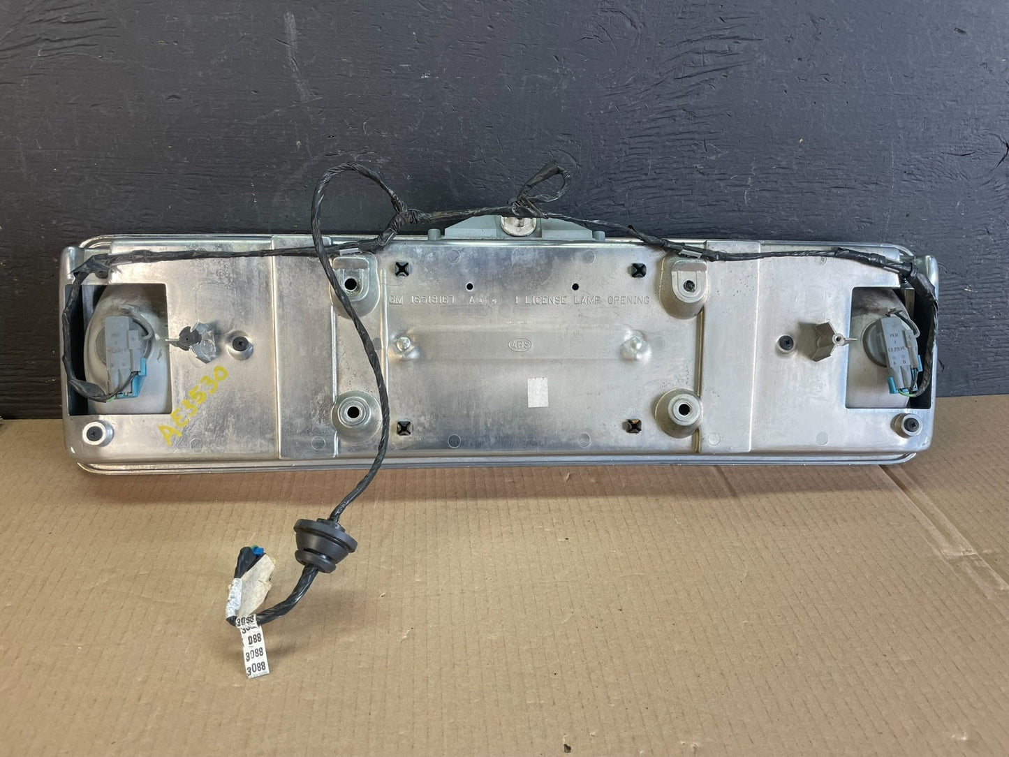 1994-1999 Cadillac DeVille Rear Trunk BackUp License Plate Light Panel AE3530 DG3