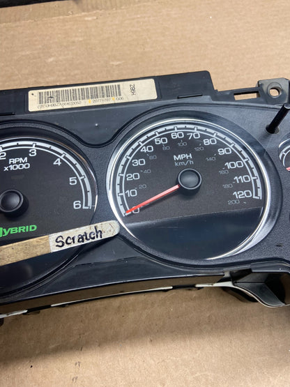 2008 2011 Chevrolet Tahoe Hybrid Speedometer Cluster Gauge AF2475 DG3