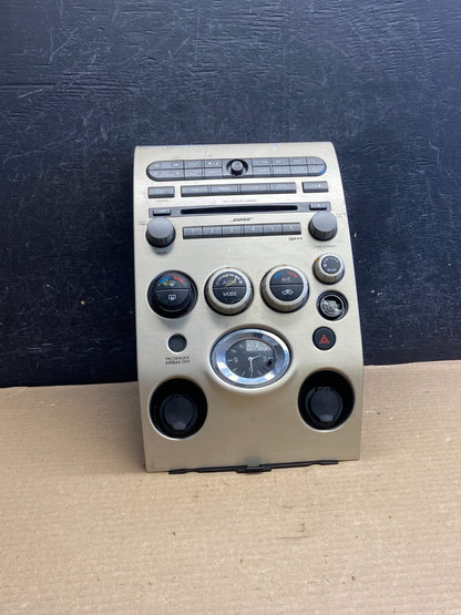 2004 to 2007 Infiniti QX56 Radio Player Climate Control Panel Bezel AH1495 DG0