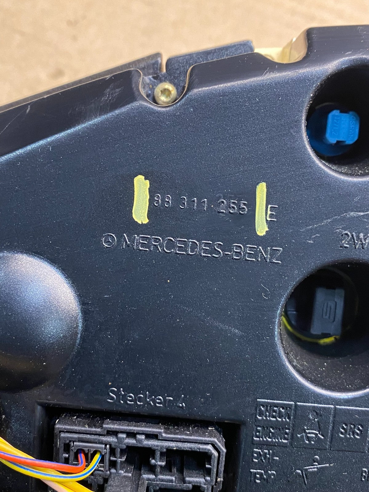 1996 to 1999 Mercedes W140 S420 Instrument Cluster Speedometer AH9932 DG6