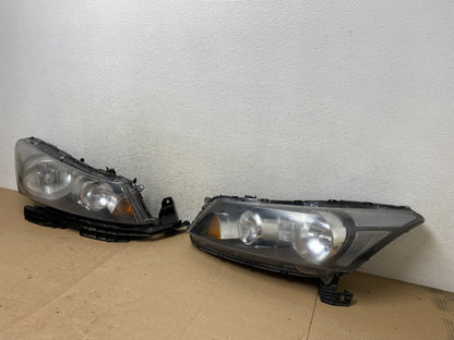 2008 to 2012 Honda Accord Sedan Left+Right Set Halogen Headlights AG4619 DW1