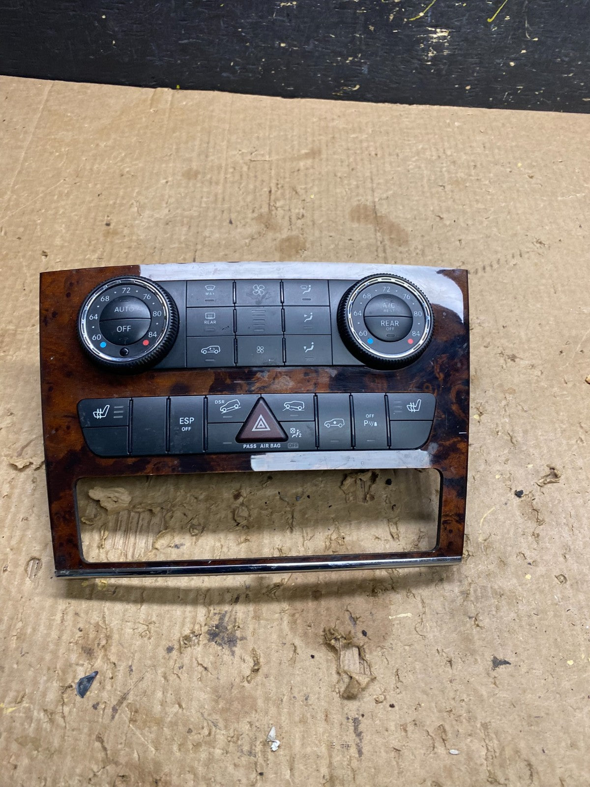 2007-2012 Mercedes X164 GL350 GL450 Climate Control Bezel Wood Switch z7441 DG0