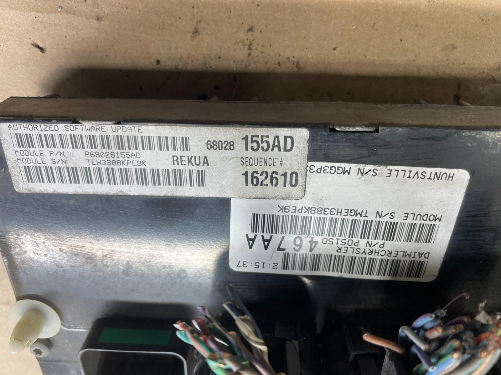 2009 to 2010 Jeep Grand Cherokee Computer Engine Control ECU ECM p7579 DG2