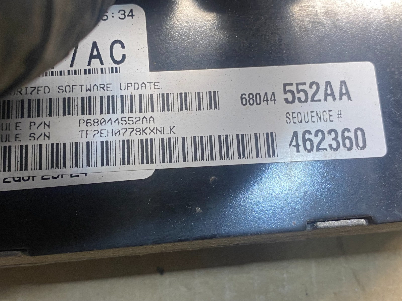 2008 2009 Dodge Caravan 3.8L Engine Computer ECU AG6154 DG2