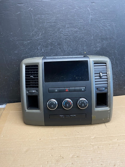 2009 to 2012 Dodge Ram 1500 Center Dash Radio Screen Climate Panel AG5247 DG0