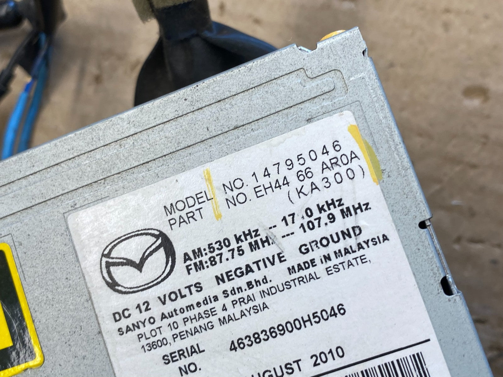 2010 Mazda CX-7 Audio Equipment Radio Receiver Am-fm-cd Single ab9541 DG5