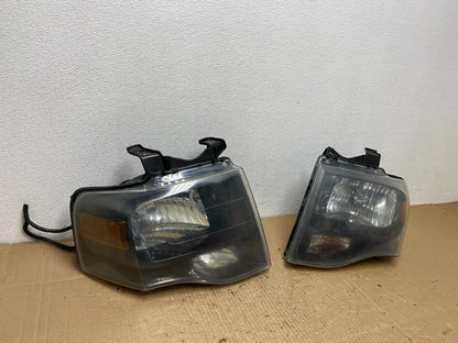 2007 - 2014 Ford Expedition Left+Right Side Headlights Halogen Oem AC4037 DW2