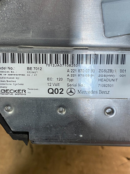 2007-2014 Mercedes-Benz S550 Head Radio Comand Command CD Navigation ad9831 DG6