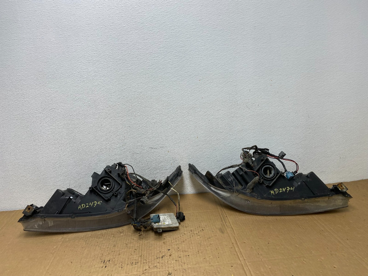 2004-2008 Acura TL Headlight Left+Right Set Black LED Headlights AD2474 DG8