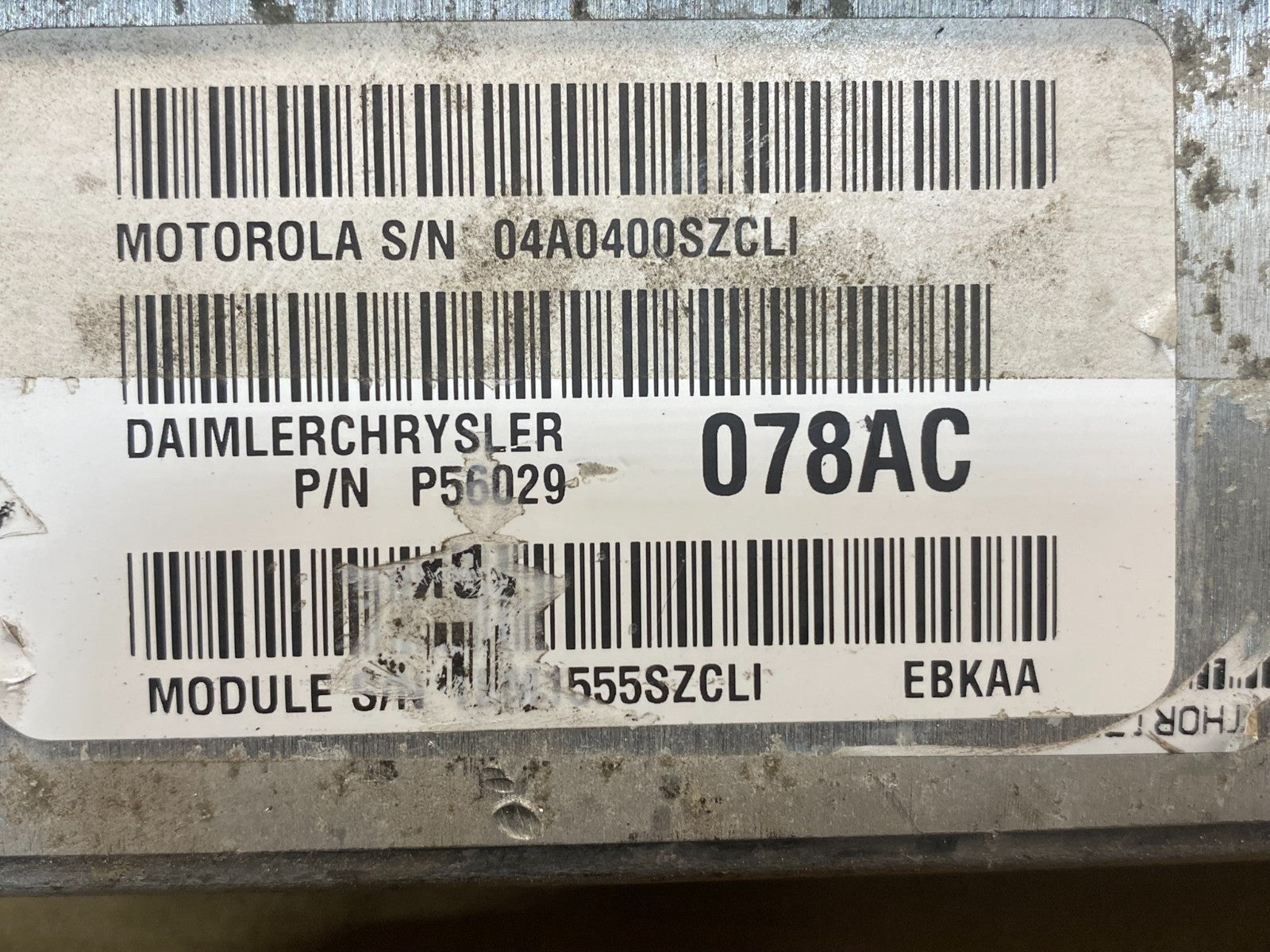 2005 Dodge Dakota 3.7L Engine Computer Module ECM ECU Unit AF4124 DW2