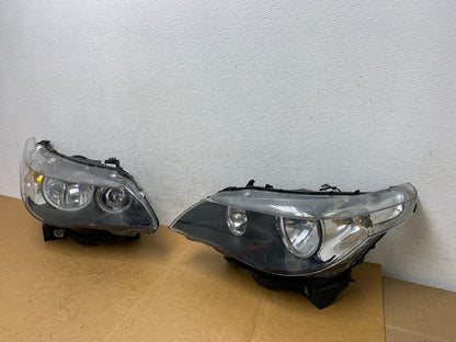 2004 to 2007 BMW 525i 5 Series Left+Right Set Halogen Headlights AD9165 DG1