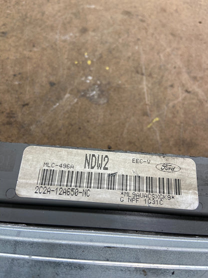 2002 Ford Van 5.4L Engine Control Module 2c2a-12a650-nc M9749 PS3