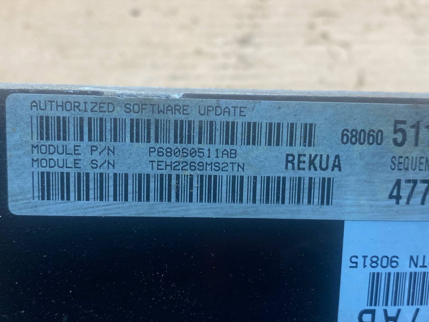 2009 to 2010 Jeep Grand Cherokee Computer Engine Control ECU ECM AD7642 DG2