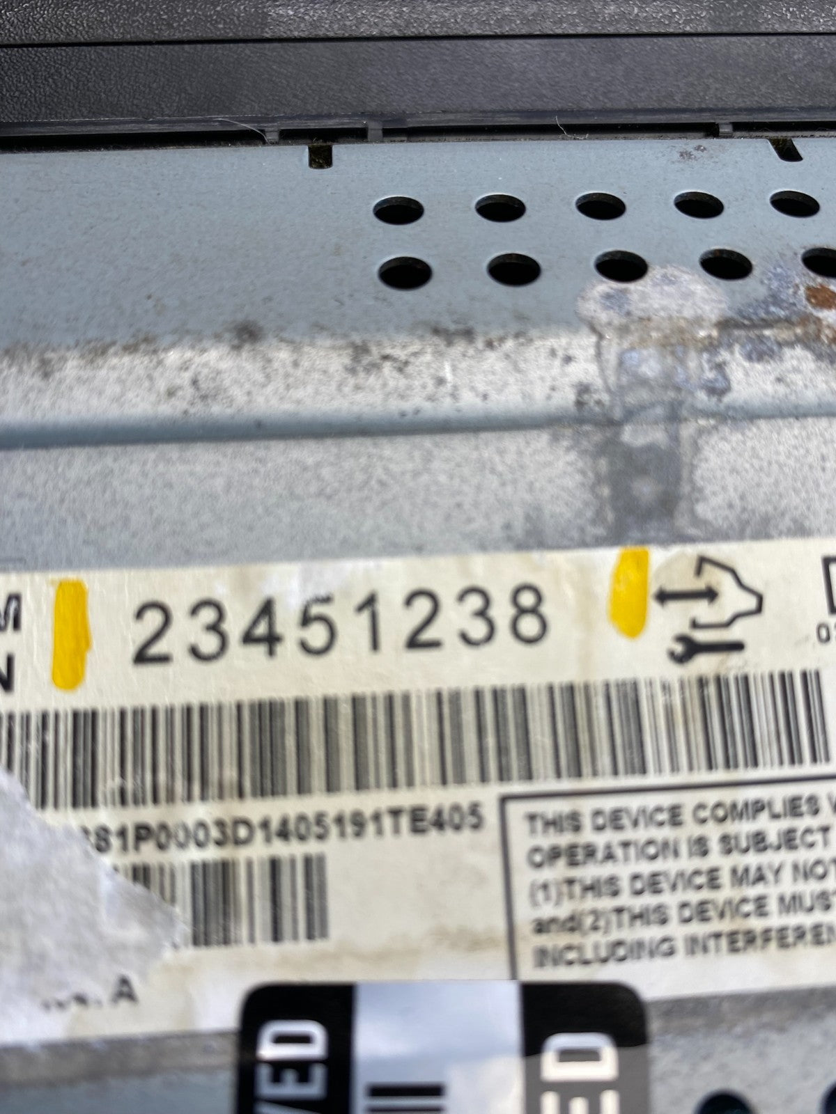 2013 2014 2015 Chevrolet Malibu Display Dash Screen Radio Information AC9613 DG5