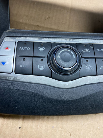 2009-2014 Nissan Maxima Center Console Climate Control Radio Bezel OEM y2288 DG1
