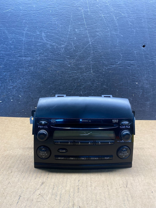 2006 to 2008 Toyota Sienna AM FM CD WMA Mp3 Radio Receiver AH5042 DG0