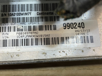 2012 Jeep Liberty 3.7L Engine Control Unit ECU ECM P68103707AD AF4086 DW2