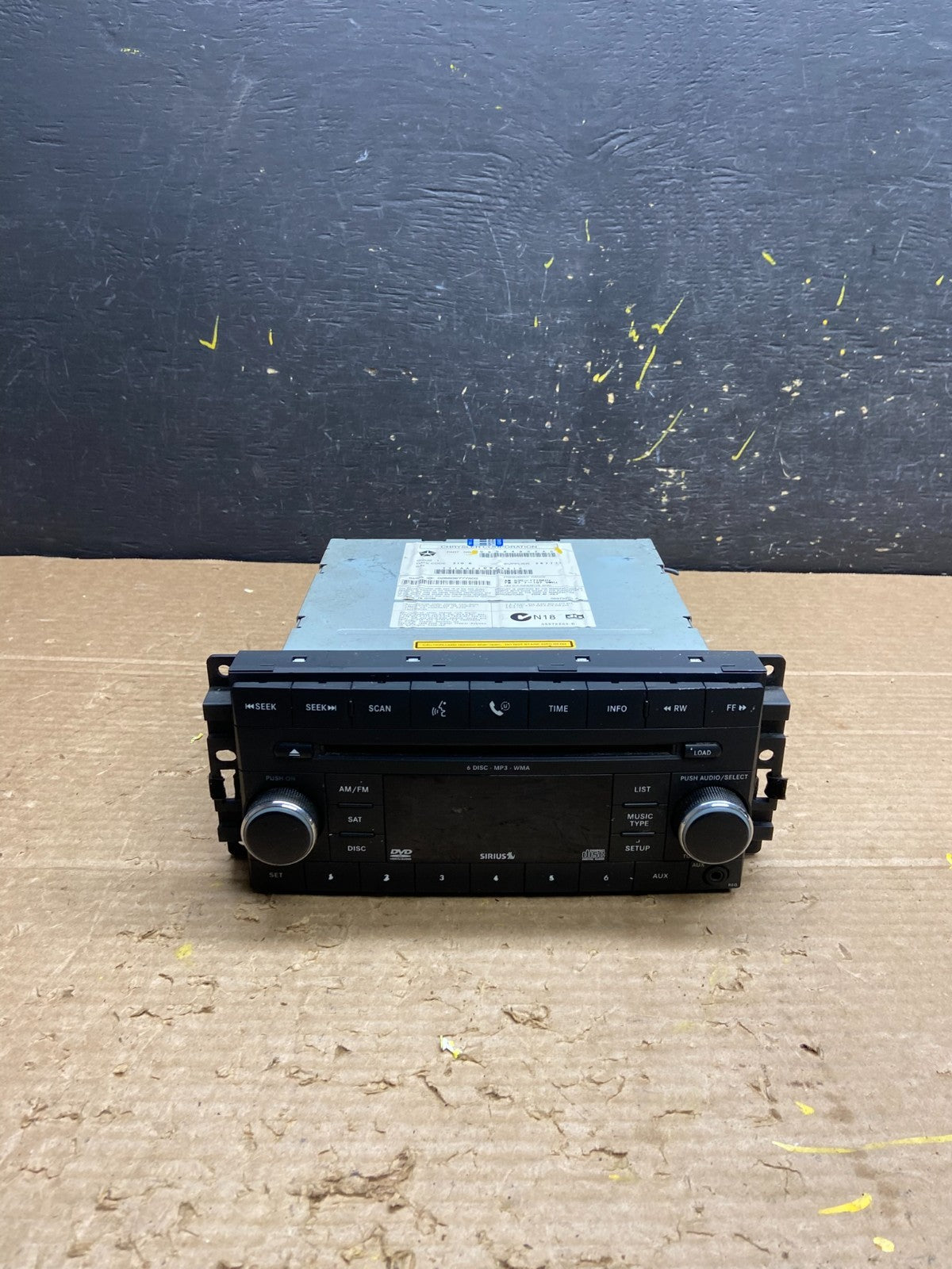 2007-2012 Chrysler Dodge Jeep Ram Radio CD MP3 AUX Receiver W1906 DG0