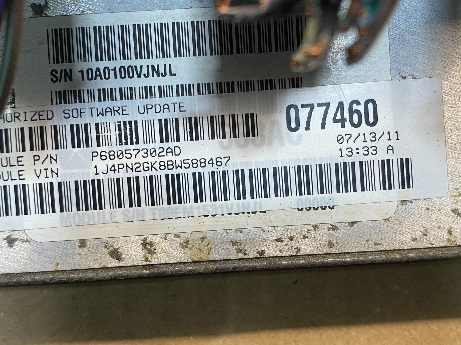 2011 Jeep Liberty 3.7L PCM ECM ECU Engine Control Module P68057302AD af8946 DG2