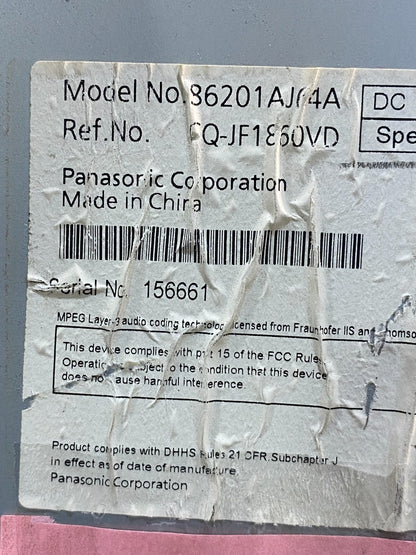 2010 to 2012 Subaru Legacy AM FM CD MP3 Radio Player AD7569 DG6