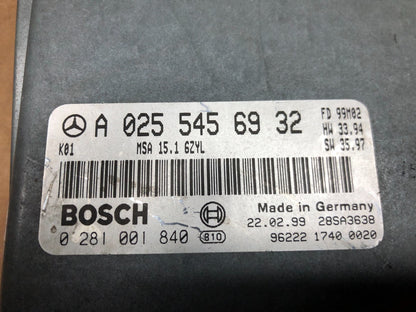 1996 1997 Mercedes Benz e300 Diesel Engine Computer Ecm a0255456932 G3506 PS2