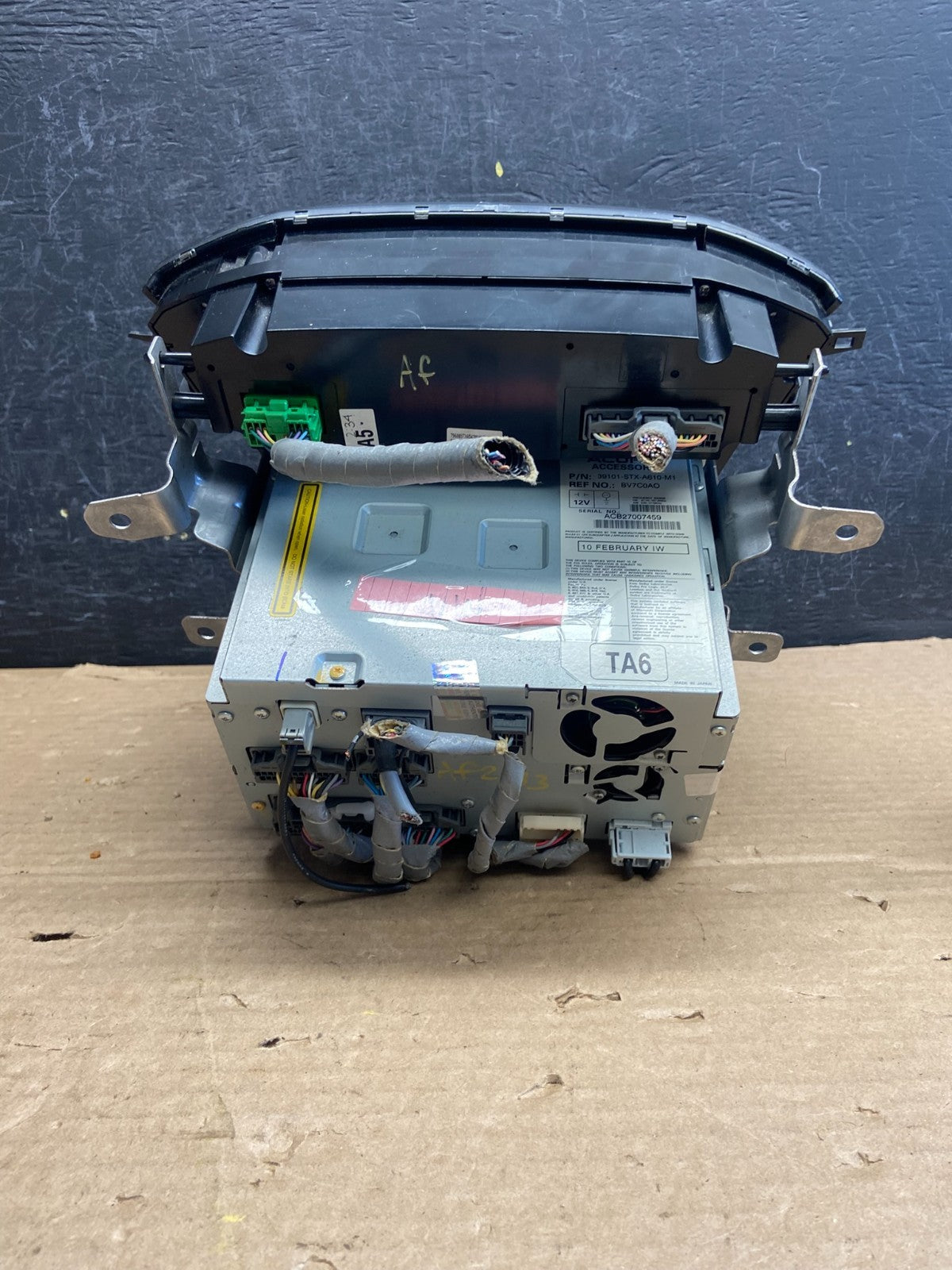 2010 to 2013 Acura Mdx Radio Stereo 6 CD Player Climate Control Pan OE AF2633 DG3