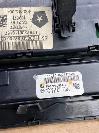 2009 to 2010 Dodge Ram 1500 Center Dash Radio Screen Climate Panel ai3228 DG5