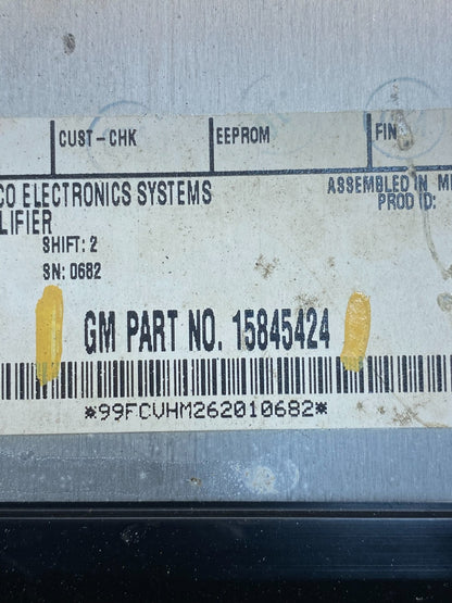 2003 to 2007 Cadillac CTS Stereo Audio Amplifier 15845424 AG7023 DG2