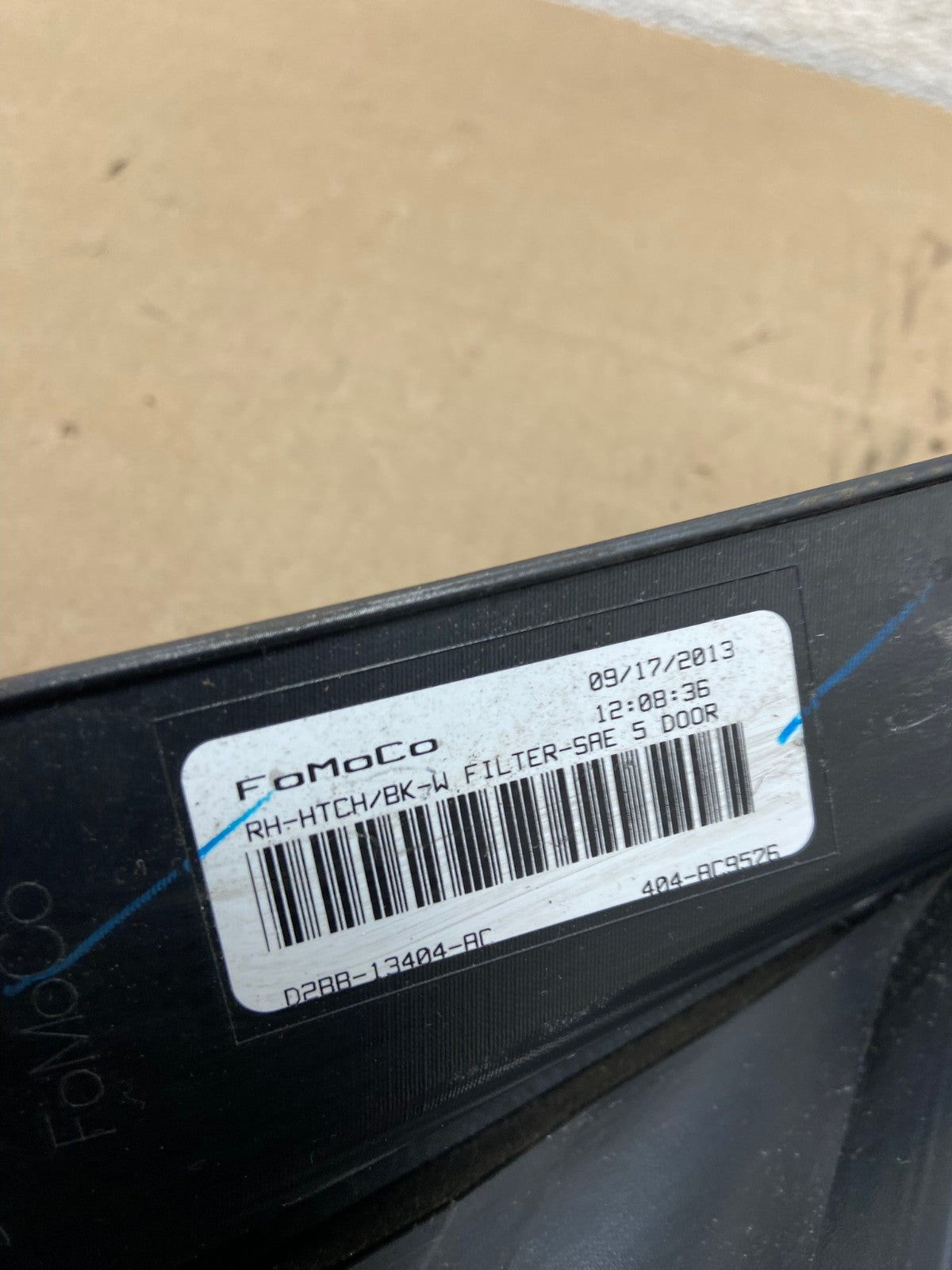 2014 to 2019 Ford Fiesta Hatchback Passenger Right Side Tail Light 4 Door AI21616
