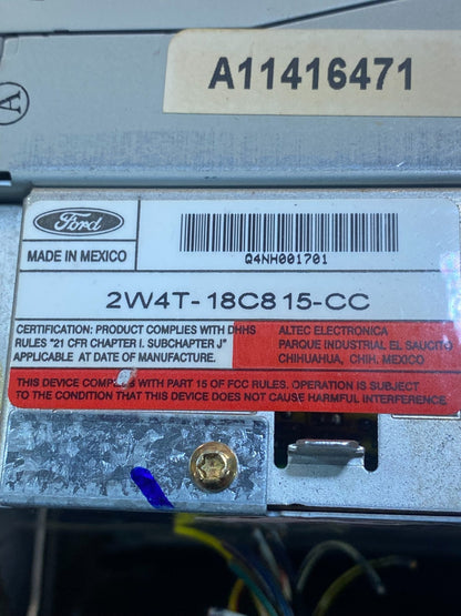 2001 2002 Lincoln LS Radio 6 CD Dual Climate Control Panel AC7910 DG6