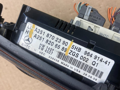 2006 to 2008 Mercedes W251 R350 AC Temp Heater Climate Control AG5177 DG6