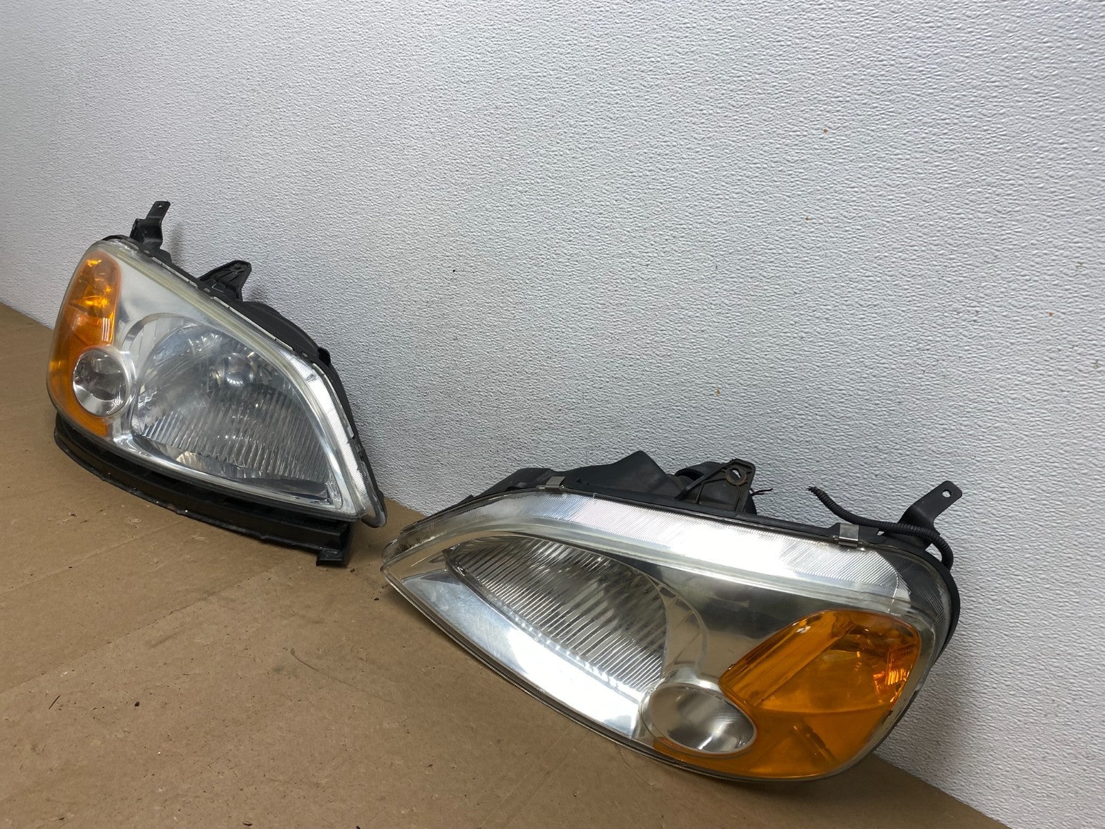 2001 - 2003 Honda Civic Coupe Headlights Halogen Left+Right Side AC5658 DW1